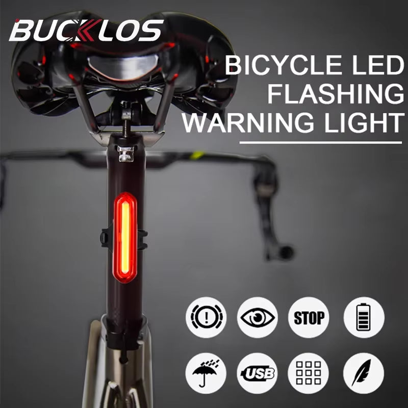 BUCKLOS Bike Lights Led Rear Light Bicycle Lighting IPX6 Cycling Flashlight for Bicycle Tail Light Rearlamp Cycling Bike Lantern